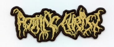 Rotting Christ - Goldenes Kontour Logo Aufnäher