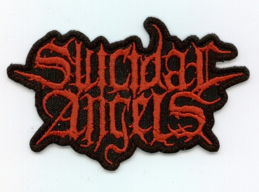 Suicidal Angels - Rotes Logo Kontour Aufnäher