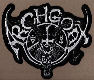 Archgoat - Weisses Logo Rückenaufnäher