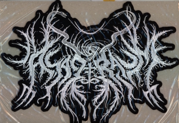 Asagraum - White Logo Backpatch