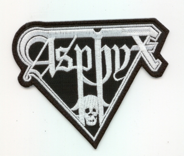 Asphyx - Weisses Logo Aufnäher