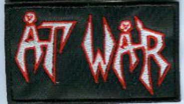 At War - Red White Logo Patch