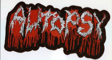 Autopsy - Rot Weisses Logo Rückenaufnäher