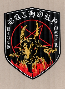 Bathory - Black Metal Shield Backpatch