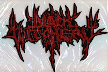 Black Witchery - Rotes Logo Rückenaufnäher