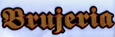 Brujeria - Gelb Rotes Logo Rückenaufnäher
