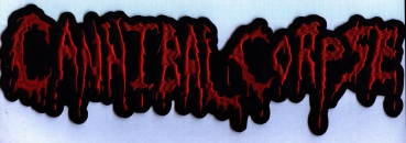 Cannibal Corpse - Rotes Logo Rückenaufnäher