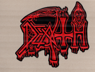 Death - Altes Logo Rot Rückenaufnäher