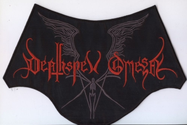 Deathspell Omega - Rot Graues Logo Rückenaufnäher