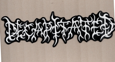 Decapitated - Weisses Logo Rückenaufnäher