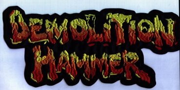 Demolition Hammer - Farbiges Logo Rückenaufnäher