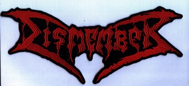 Dismember - Rotes Logo Rückenaufnäher