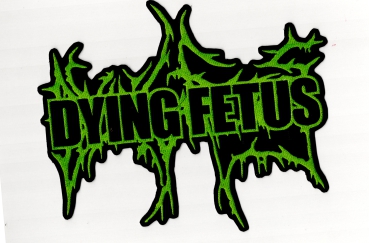 Dying Fetus - Grünes Logo 2 Rückenaufnäher