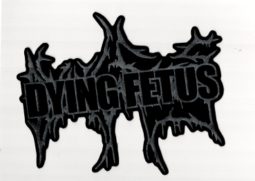 Dying Fetus - Graues Logo 2 Rückenaufnäher