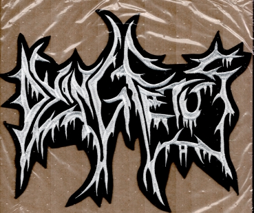 Dying Fetus - Weisses Logo Rückenaufnäher