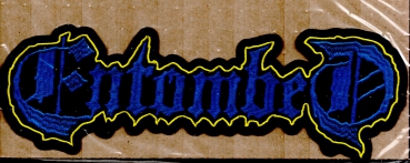 Entombed - Blau Gelb Logo Rückenaufnäher