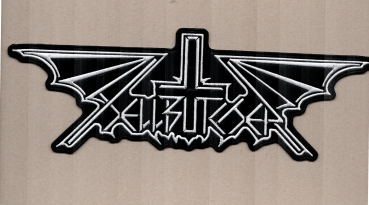 Hellbutcher - Weisses Logo Rückenaufnäher