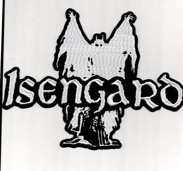 Isengard - Weisses Logo & Geist Rückenaufnäher