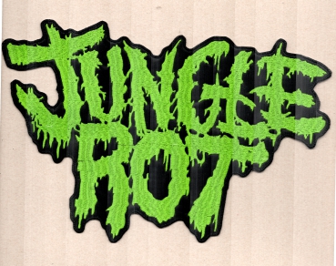 Jungle Rot - Grünes Logo Rückenaufnäher