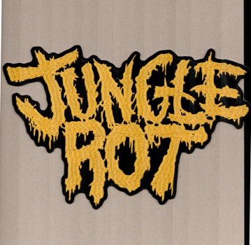 Jungle Rot - Gelbes Logo Rückenaufnäher