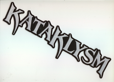 Kataklysm - Weisses Logo Rückenaufnäher