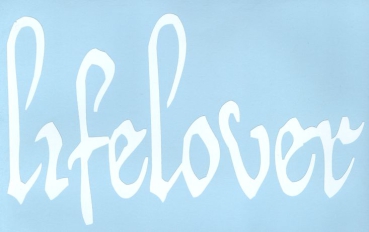 Lifelover - Weisses Logo Aufkleber