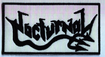 Nocturnal - Schwarzes Logo Aufnäher