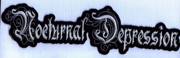 Nocturnal Depression - Weisses Logo Rückenaufnäher