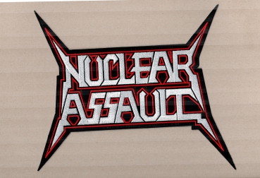 Nuclear Assault - Red White Logo Backpatch