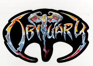 Obituary - The End Complete Logo Backpatch