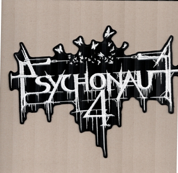 Psychonaut 4 - Weisses Logo Rückenaufnäher