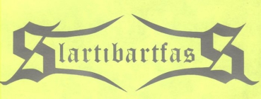 Slartibartfass - Silber Logo Aufkleber