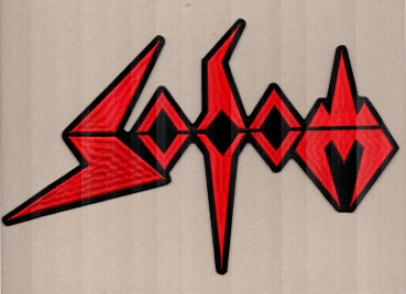 Sodom - Rotes Logo Rückenaufnäher