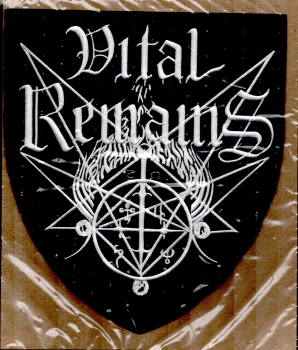 Vital Remains - Schild Logo Rückenaufnäher