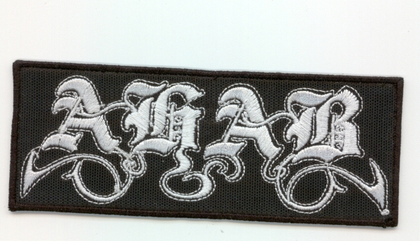 Ahab - White Logo Patch