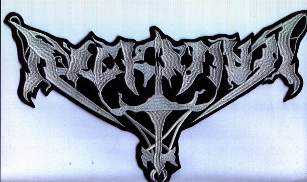 Arckanum - Weisses Logo Rückenaufnäher