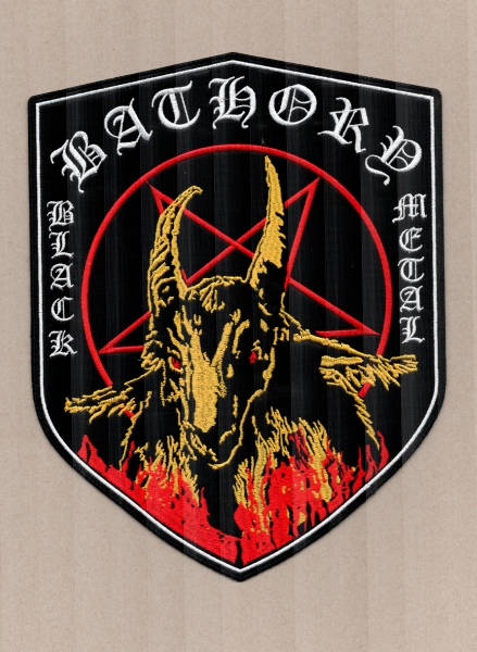 Bathory - Black Metal Shield Backpatch