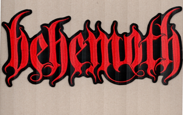 Behemoth - Rotes Logo Rückenaufnäher