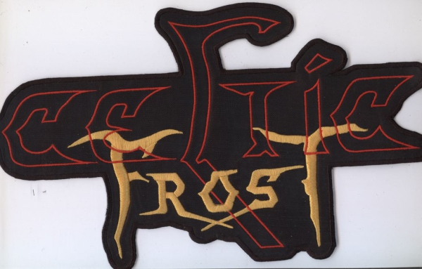 Celtic Frost - Rot Gelbes Logo Rückenaufnäher