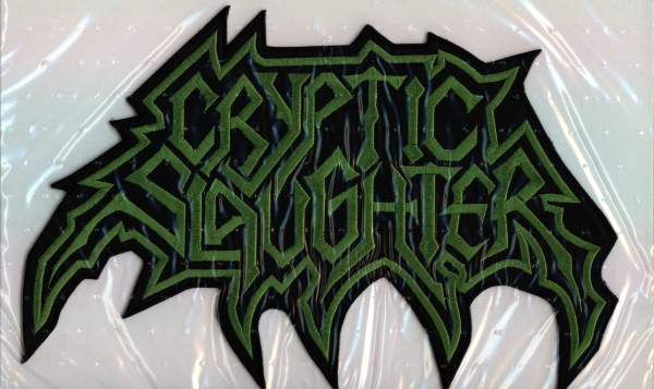 Cryptic Slaughter - Grünes Logo Rückenaufnäher