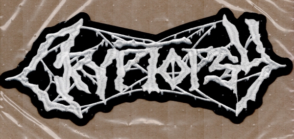 Cryptopsy - Weisses Logo Rückenaufnäher