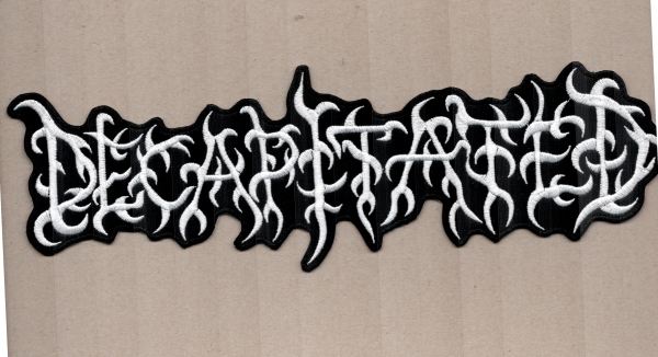 Decapitated - Weisses Logo Rückenaufnäher