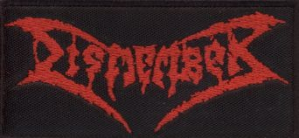 Dismember - Rotes Logo Aufnäher