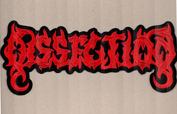 Dissection - Solid Red Logo Backpatch