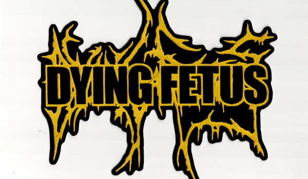 Dying Fetus - Gelbes Logo 2 Rückenaufnäher