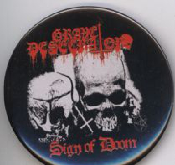 Grave Desecrator - Sign of Doom Button 59 mm