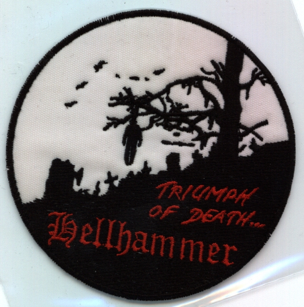 Hellhammer - Triumph of Death Red Round Patch