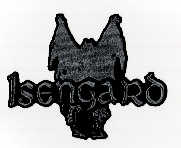 Isengard - Graues Logo & Geist Rückenaufnäher