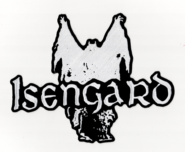 Isengard - Weisses Logo & Geist Rückenaufnäher