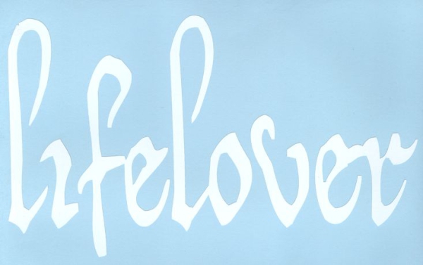 Lifelover - White Logo Sticker